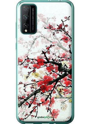 Чехол на huawei honor play 4t pro цветущий куст "831u-1914-10746"