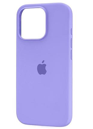 Чохол fiji silicone case для apple iphone 16 pro бампер накладка soft touch з мікрофіброю light purple