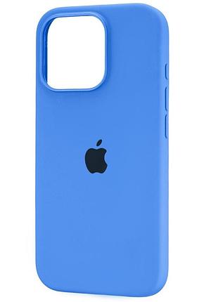 Чехол fiji silicone case для apple iphone 16 pro max бампер накладка soft touch с микрофиброй marine blue