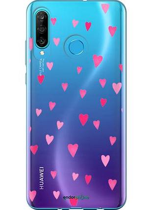 Чехол на huawei p30 lite сердечки 2 "4763u-1651-10746"