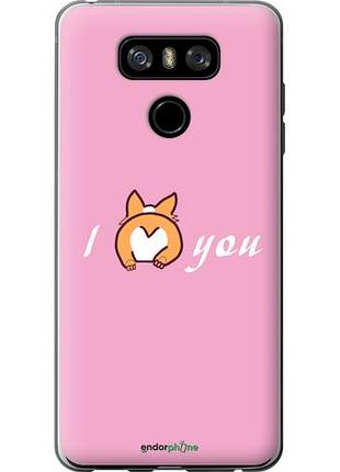 Чехол на lg g6 люблю1 "4587u-836-10746"