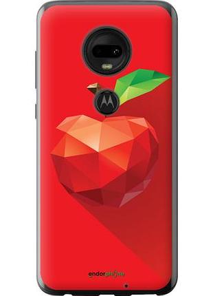 Чехол на motorola moto g7 яблоко "4696u-1614-10746"