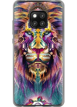 Чехол на huawei mate 20 pro люминесцентный лев "4037u-1567-10746"