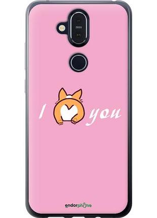 Чохол на nokia 8.1 люблю1 "4587u-1620-10746"