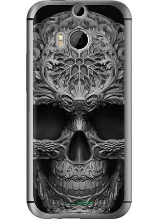 Чехол на htc one m8 skull-ornament "4101u-30-10746"