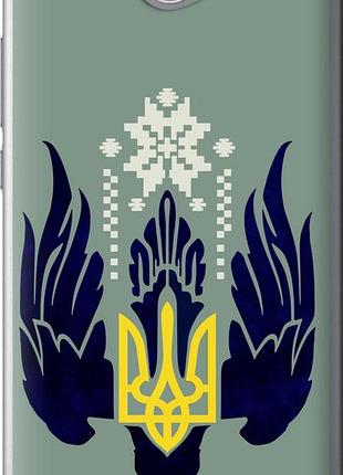Чехол на huawei y7 2017 тризуб с крыльями "5640u-1019-10746"