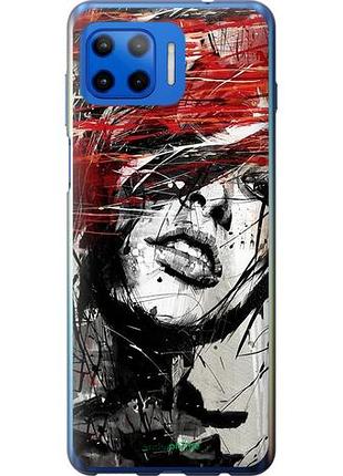 Чехол на motorola moto g plus лицо девушки "1162u-2202-10746"