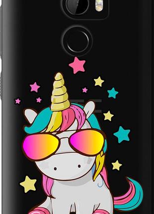 Чехол на htc one x10 единорог в очках "4879u-995-10746"