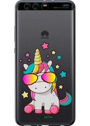 Чехол на huawei p10 plus единорог в очках "4879u-963-10746"