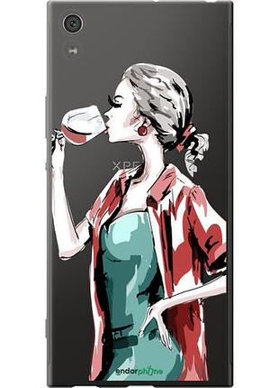 Чохол на sony xperia xa1 ultra g3212 дівчина з келихом "4662u-1237-10746"