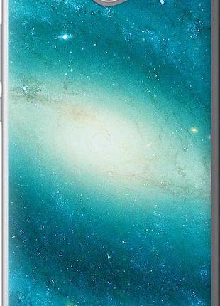 Чехол на huawei y7 2017 голубая галактика "177u-1019-10746"