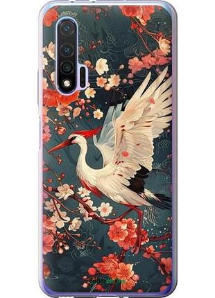 Чехол на huawei nova 6 сакура и аист "6108u-1821-10746"