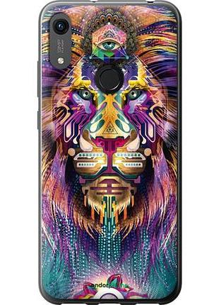 Чехол на huawei y6s люминесцентный лев "4037u-1871-10746"
