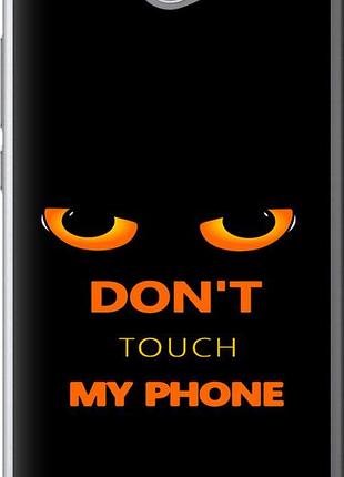 Чехол на huawei y7 2017 don't touch the phone "4261u-1019-10746"