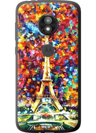 Чехол на motorola moto e5 play париж "830u-1429-10746"