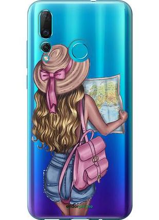 Чохол на huawei nova 4 дівчина з карткою "4704u-1632-10746"