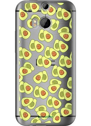 Чехол на htc one m8 весёлые авокадо "4799u-30-10746"