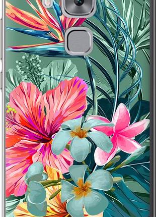 Чехол на huawei nova plus тропические цветы v1 "4667u-961-10746"