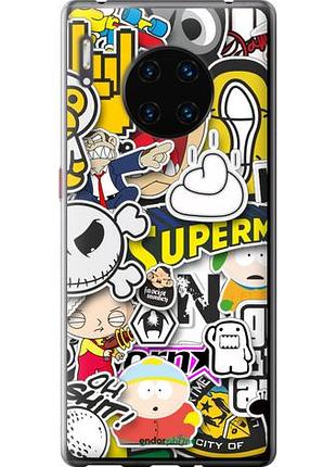 Чехол на huawei mate 30 pro popular logos "4023u-1796-10746"