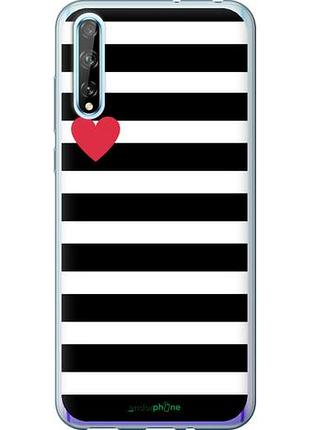 Чохол на huawei p smart s чорно-білі смуги "4461u-1813-10746"