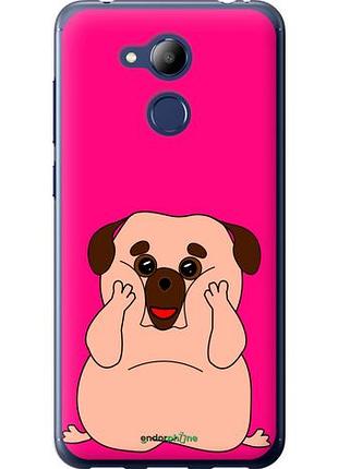 Чехол на huawei honor 6c pro весёлый мопс "4908u-1358-10746"