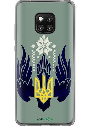Чехол на huawei mate 20 pro тризуб с крыльями "5640u-1567-10746"