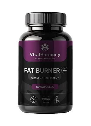 Vitalharmony пищевая добавка для сжигания жира fat burner pluss - 60 капсул