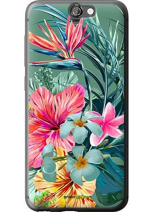 Чехол на htc one a9 тропические цветы v1 "4667u-156-10746"