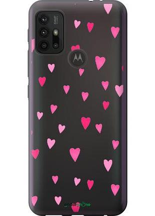 Чехол на motorola moto g20 сердечки 2 "4763u-2461-10746"