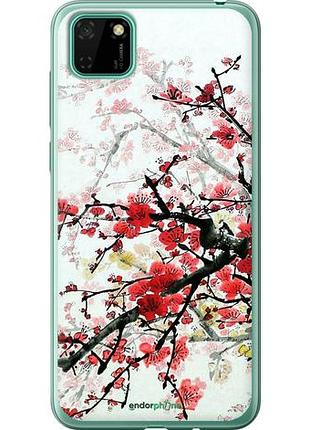 Чохол на huawei y5p квітучий кущ "831u-1936-10746"