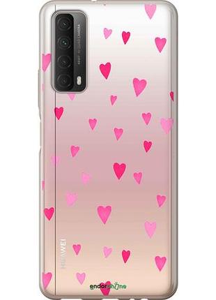 Чехол на huawei p smart 2021 сердечки 2 "4763u-2100-10746"