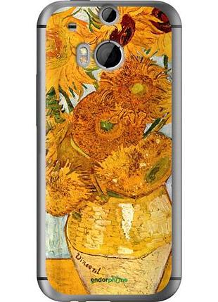 Чехол на htc one m8 винсент ван гог. подсолнухи "162u-30-10746"