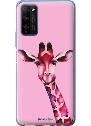 Чохол на huawei honor 30 lite рожева жирафа "4441u-2074-10746"