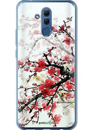 Чехол на huawei mate 20 lite цветущий куст "831u-1575-10746"
