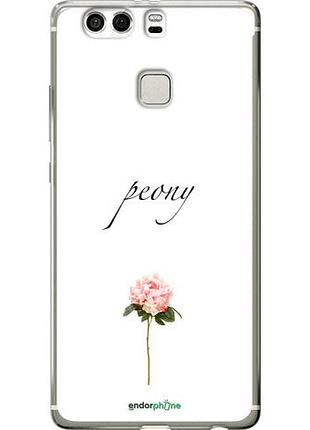 Чехол на huawei p9 plus пион "4366u-300-10746"
