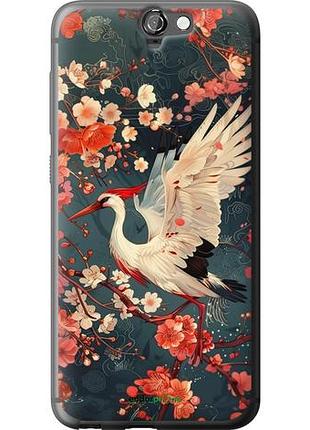 Чехол на htc one a9 сакура и аист "6108u-156-10746"