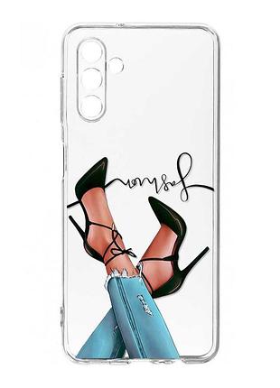 Прозорий чохол на samsung galaxy a36 5g ніжки (принт 60)