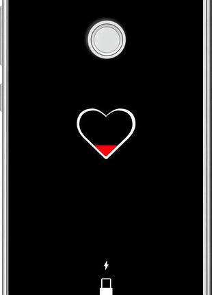 Чехол на huawei p8 lite (2017) подзарядка сердца "4274u-777-10746"