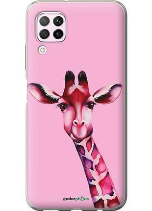 Чохол на huawei nova 6se рожева жирафа "4441u-1823-10746"