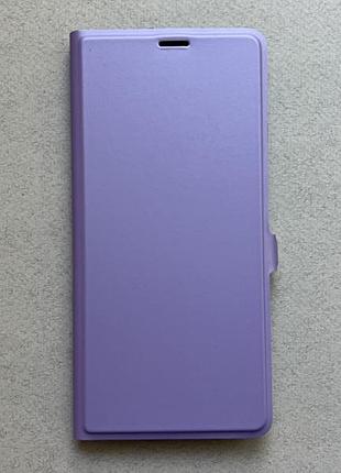 Xiaomi poco x7 pro чехол-книжка wave flap case light purple фиолетовый эко кожа слоты для карт