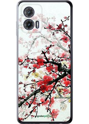 Чехол на motorola g73 цветущий куст "831u-3196-10746"
