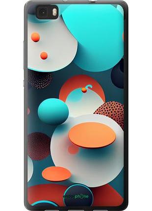Чехол на huawei ascend p8 lite горошек абстракция "5608u-126-10746"