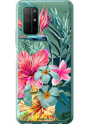 Чохол на huawei honor 30s тропічні квіти v1 "4667u-1897-10746"
