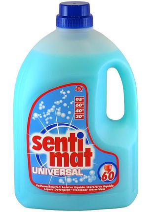 Универсальный гель sentimat 3l на 60 стирок - для всех типов тканей