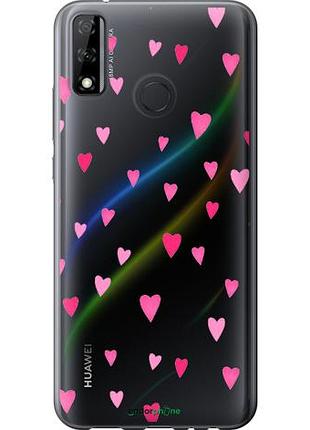Чехол на huawei p smart 2020 сердечки 2 "4763u-2060-10746"