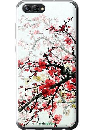 Чехол на huawei honor v10 / view 10 цветущий куст "831u-1579-10746"