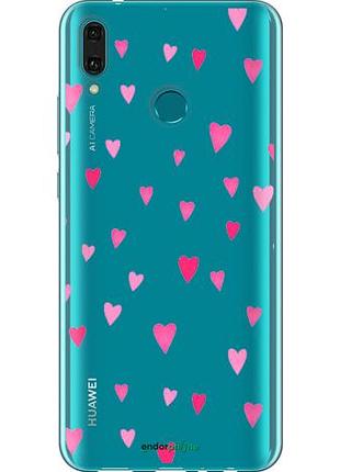 Чехол на huawei y9 2019 сердечки 2 "4763u-1602-10746"