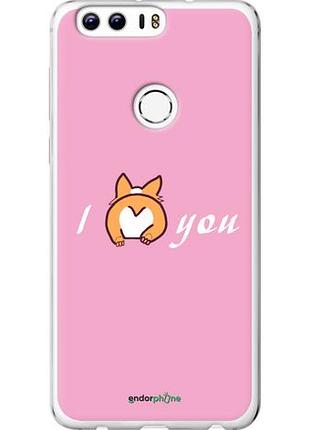 Чехол на huawei honor 8 люблю1 "4587u-351-10746"