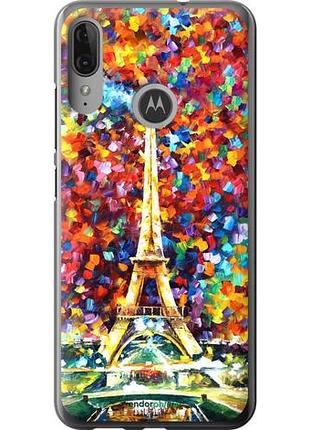 Чехол на motorola moto e6 plus париж "830u-1780-10746"