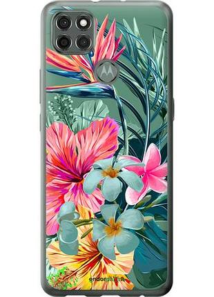 Чохол на motorola g9 power тропічні квіти v1 "4667u-2229-10746"